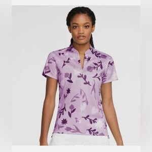 Nike Breathe Golf Women’s Dry-Fit Floral Polo Size Large